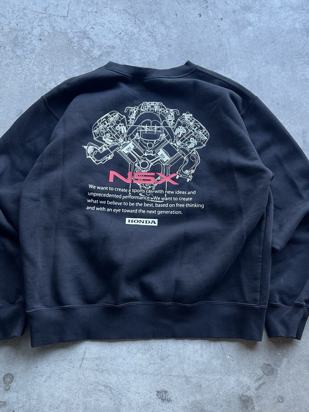 GU Honda Heavyweight Sweatshirt Crewneck UNIQLO Sister Brand Japan Size M